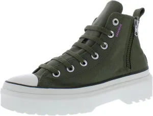 Converse Chuck Tayor All Star Lugged Lift Hi PS Girls Shoes Size 7, Color: Utility/Egret/Grape Fizz