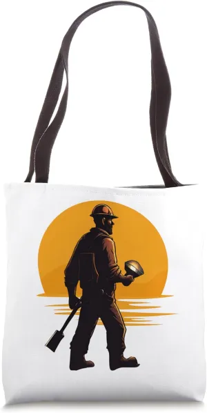 Cool Coal Miner Underground Gold Minning Gift Men Women Kids Tote Bag