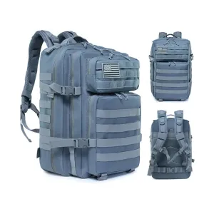 Cool Gray 45L Molle backpack for Travel, School or Everyday