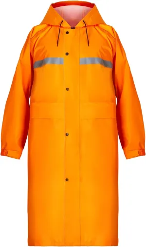 Coralrain Long Hooded Raincoat Safety Waterproof Emergency Rain Jacket Poncho for Men Women Adults