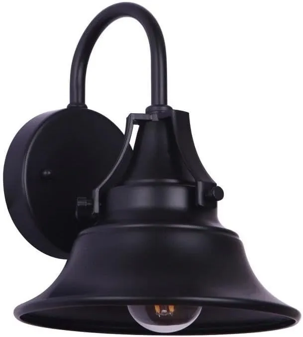 Craftmade Union 1 Light Small Outdoor Wall Mount Lantern in Midnight