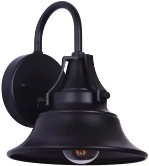 Craftmade Union 1 Light Small Outdoor Wall Mount Lantern in Midnight