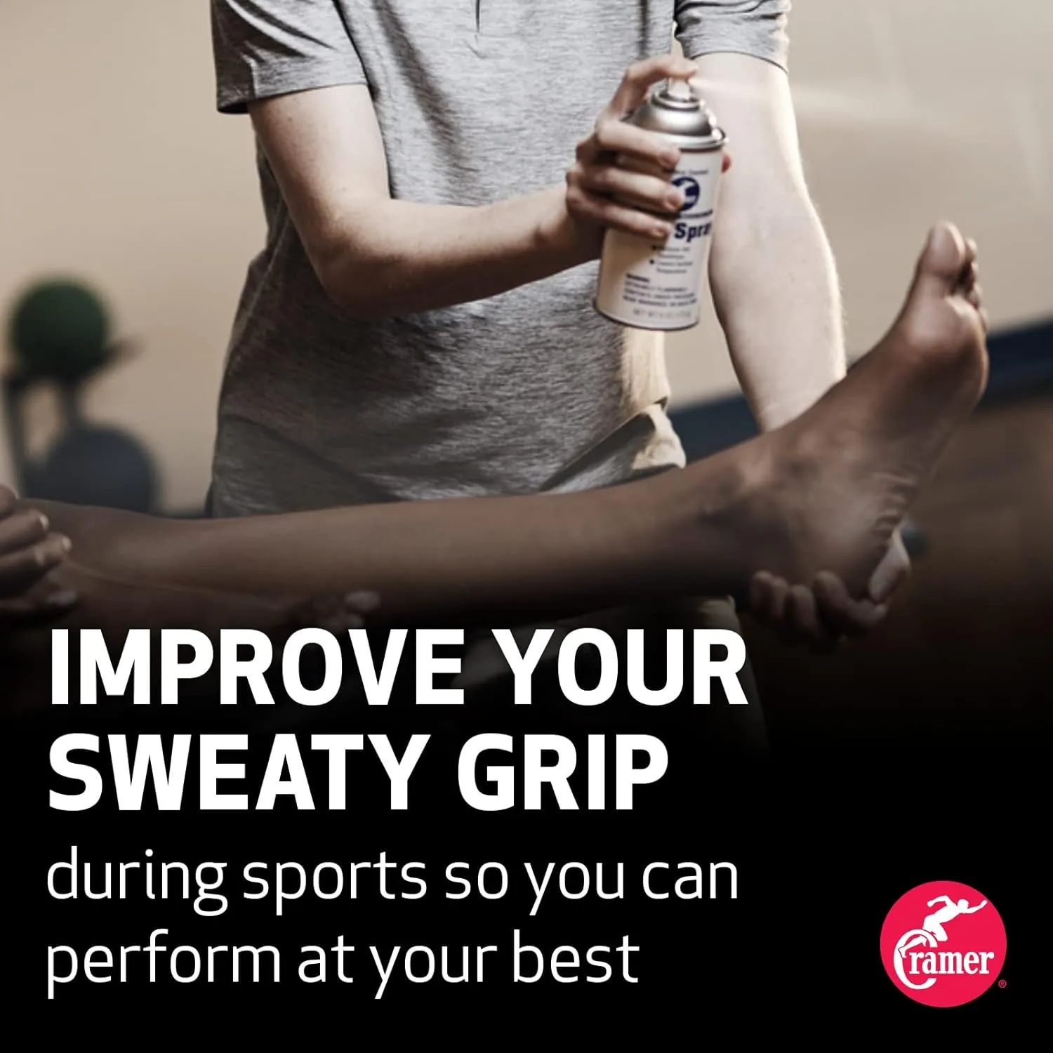 Cramer Firm Grip, Anti-Slip Grip Enhancer for Sweaty Hands & Activities Like Football, Tennis, Golf, Weightlifting, Pole Fitness & Gymnastics, Spray or Powder, 4 Ounce