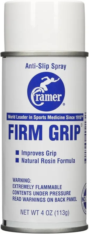 Cramer Firm Grip, Anti-Slip Grip Enhancer for Sweaty Hands & Activities Like Football, Tennis, Golf, Weightlifting, Pole Fitness & Gymnastics, Spray or Powder, 4 Ounce