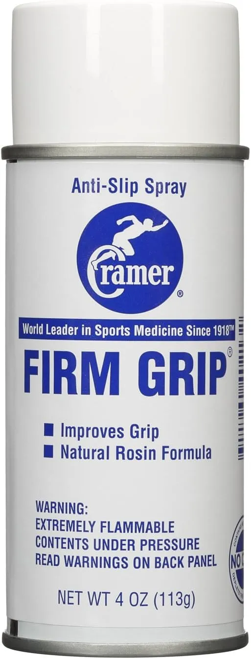 Cramer Firm Grip, Anti-Slip Grip Enhancer for Sweaty Hands & Activities Like Football, Tennis, Golf, Weightlifting, Pole Fitness & Gymnastics, Spray or Powder, 4 Ounce