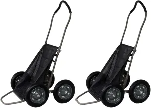Crawler 500 Pound Capacity Foldable Hunting Multi Use Deer Game Recovery Cart Utility Gear Dolly with 4 Oversized Wheels (2 Pack)