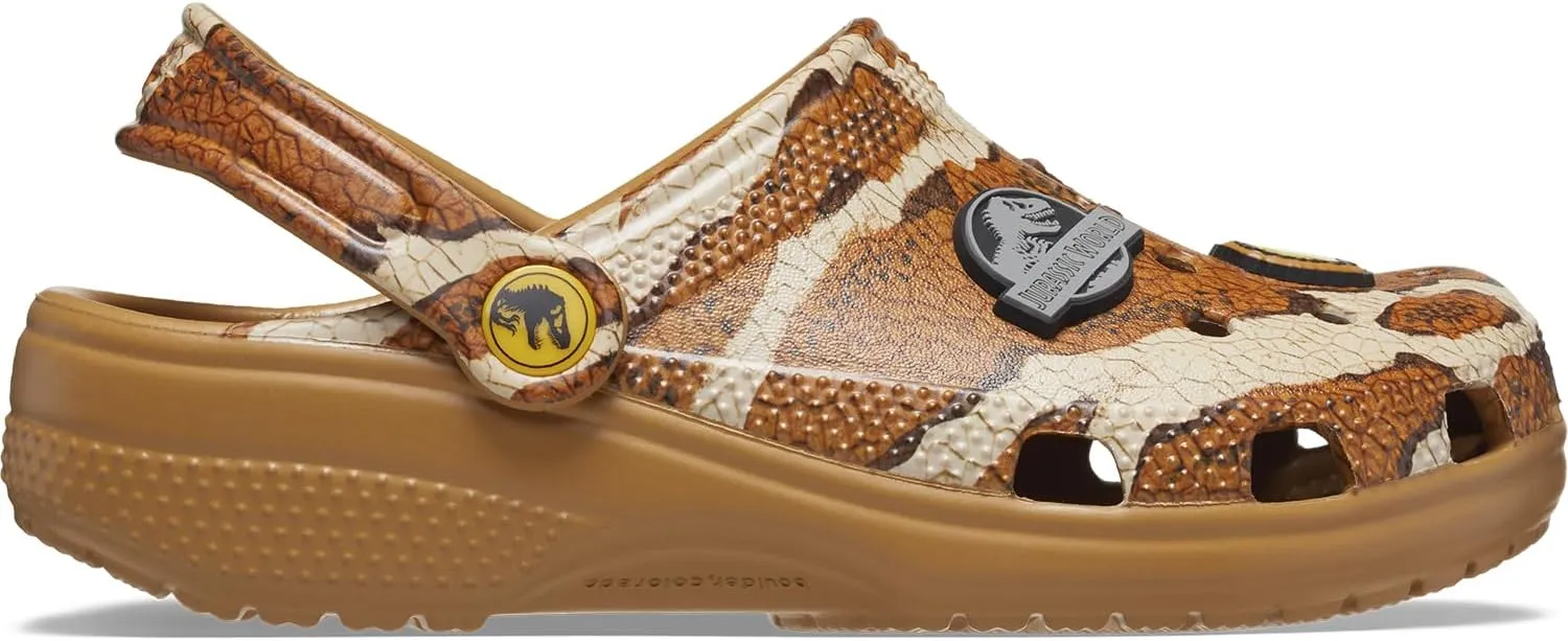 Crocs Unisex-Child Jurassic World Classic Clogs, Dinosaur Kid and Toddler Slippers