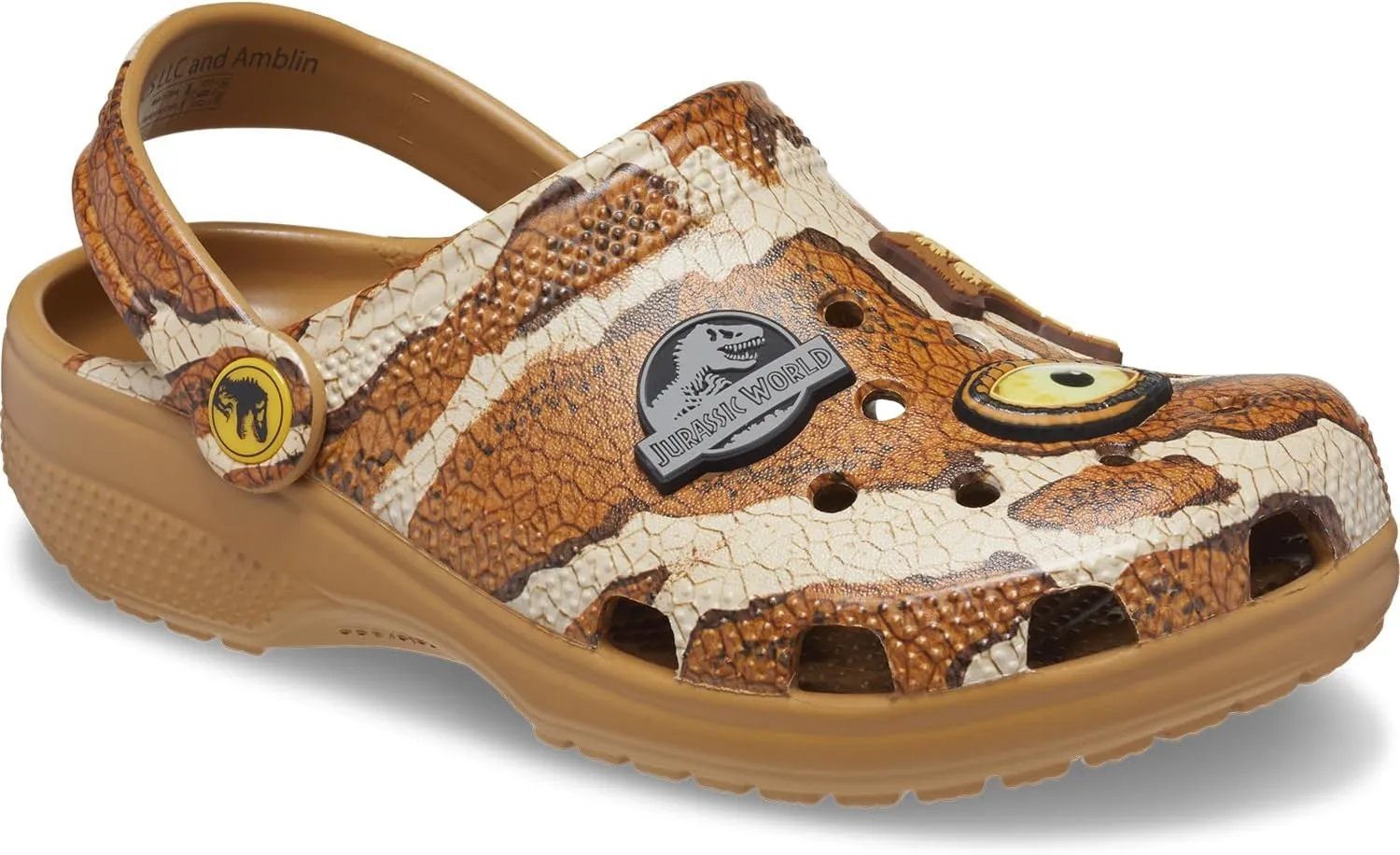 Crocs Unisex-Child Jurassic World Classic Clogs, Dinosaur Kid and Toddler Slippers