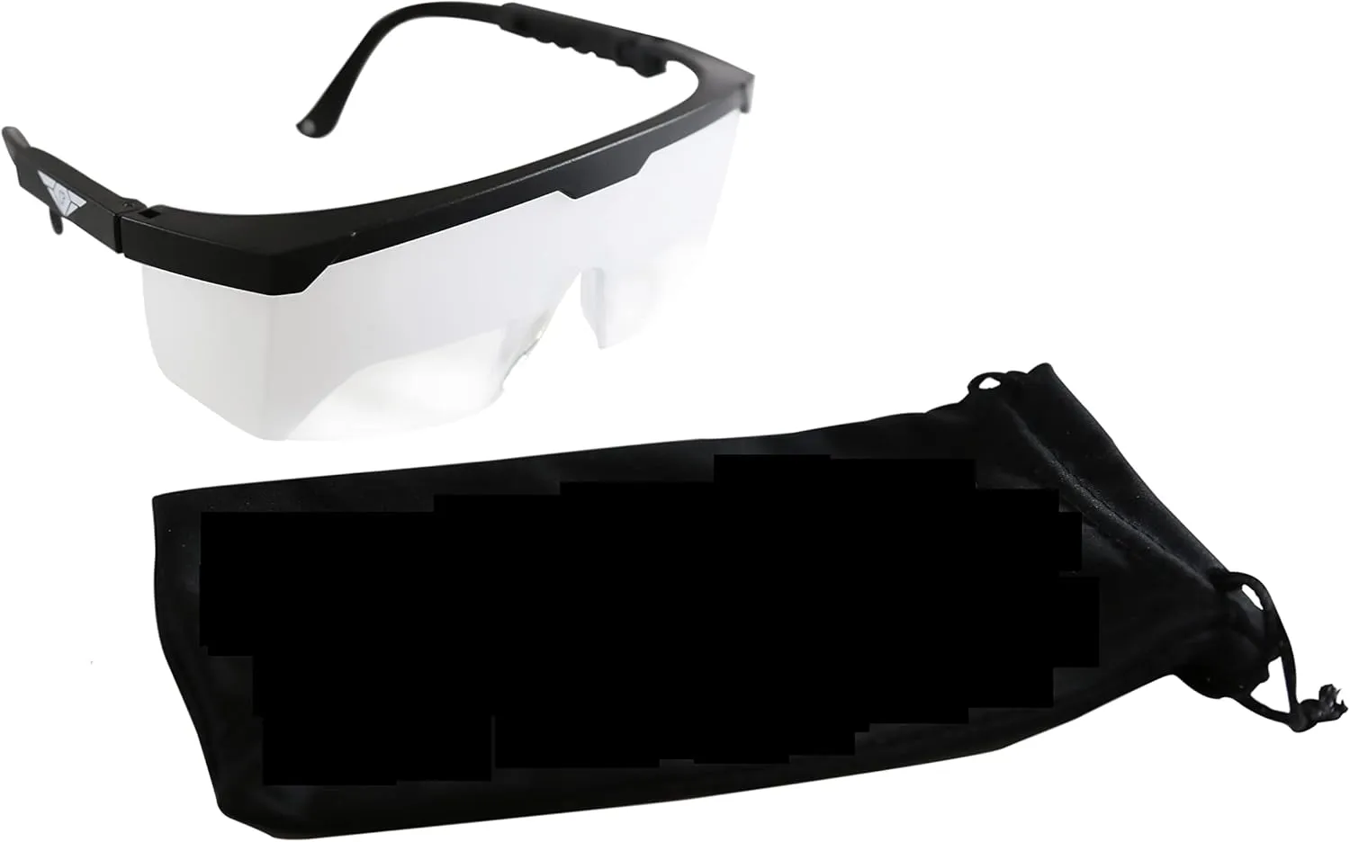 Crystal Pilot Fog/Cloud Goggles for Instrument (IFR) Training with Bag Tag with Light Gun Signals.