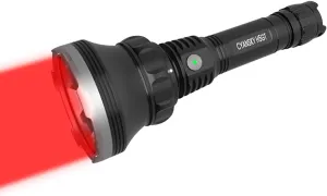 CYANSKY H5GT Dual Color Flashlight,Red Light for Hunting Birds,White Light for Outdoor Search and Rescue,Hight Lumens and Long-Range