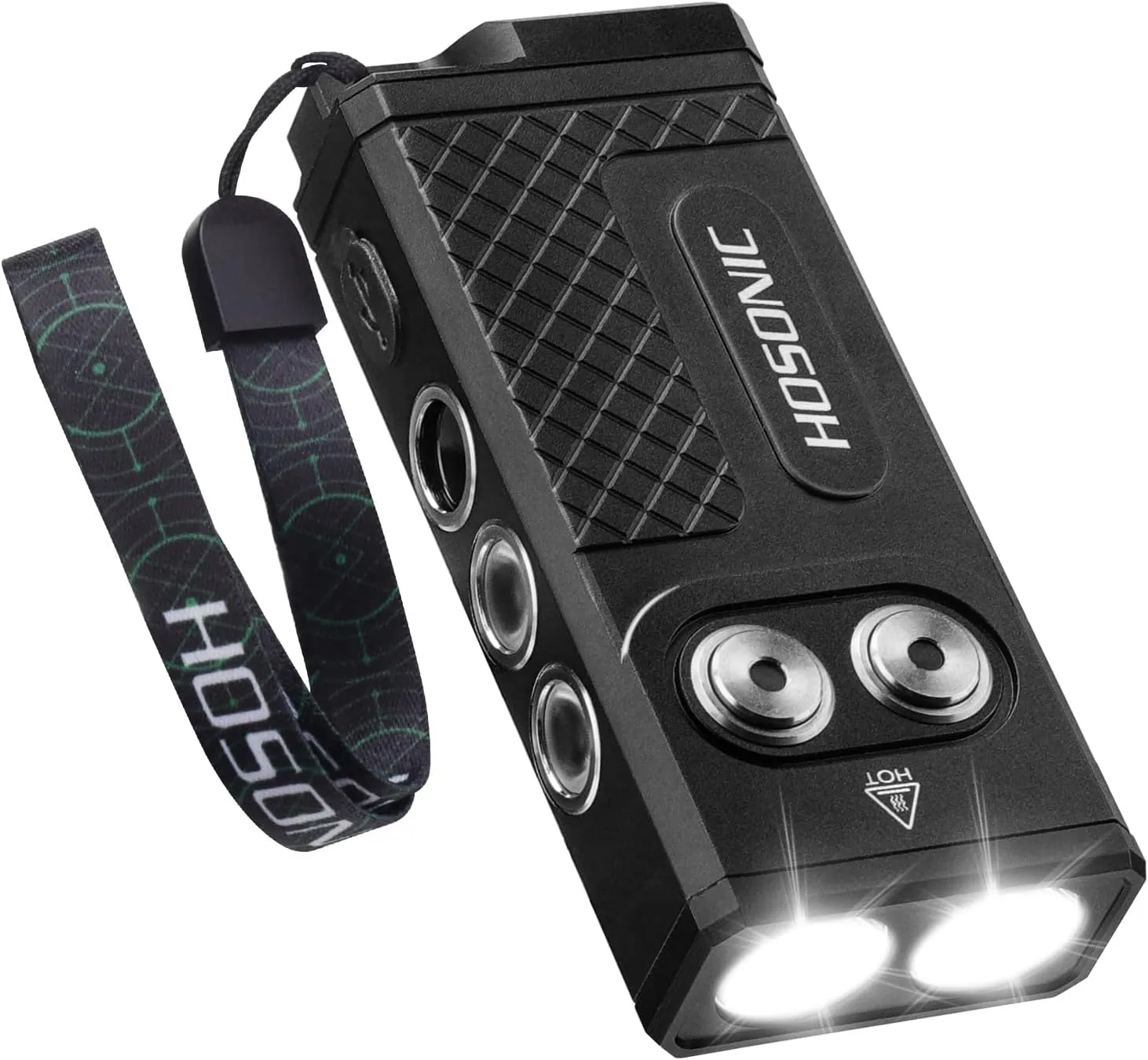 D16 Small Flashlights Powerful, 365nm UV Flashlight Rechargeable, Mini LED Super Bright Flash Light with Pocket Clip, Magnetic, 10 Modes EDC for Home Camping Emergencies