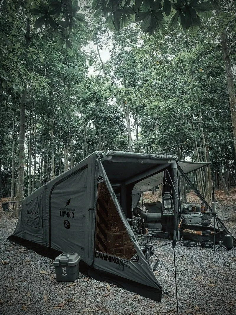 Dawning Fire Bunker 2-4 person Tent - Green