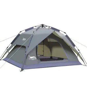 Desert&Fox Automatic Camping Tent, 3-4 Person Family Tent Double Layer Instant Setup Protable