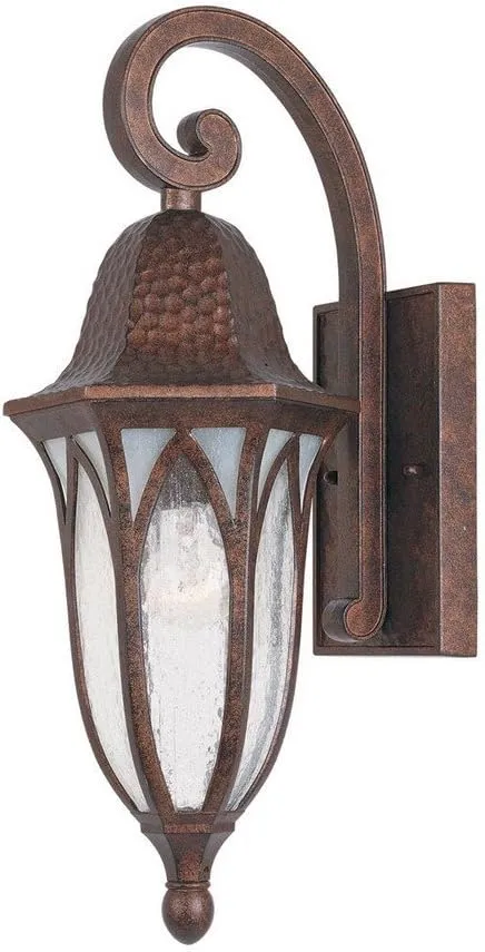 Designers Fountain 20611-BAC Berkshire Outdoor Wall Lantern Sconce, Burnished Antique Copper