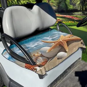 DISNIMO Golf Cart Seat Cover Golf Cart Seat Blanket Summer Golf Cart Seat Towel for 2-Person Seats Club Car