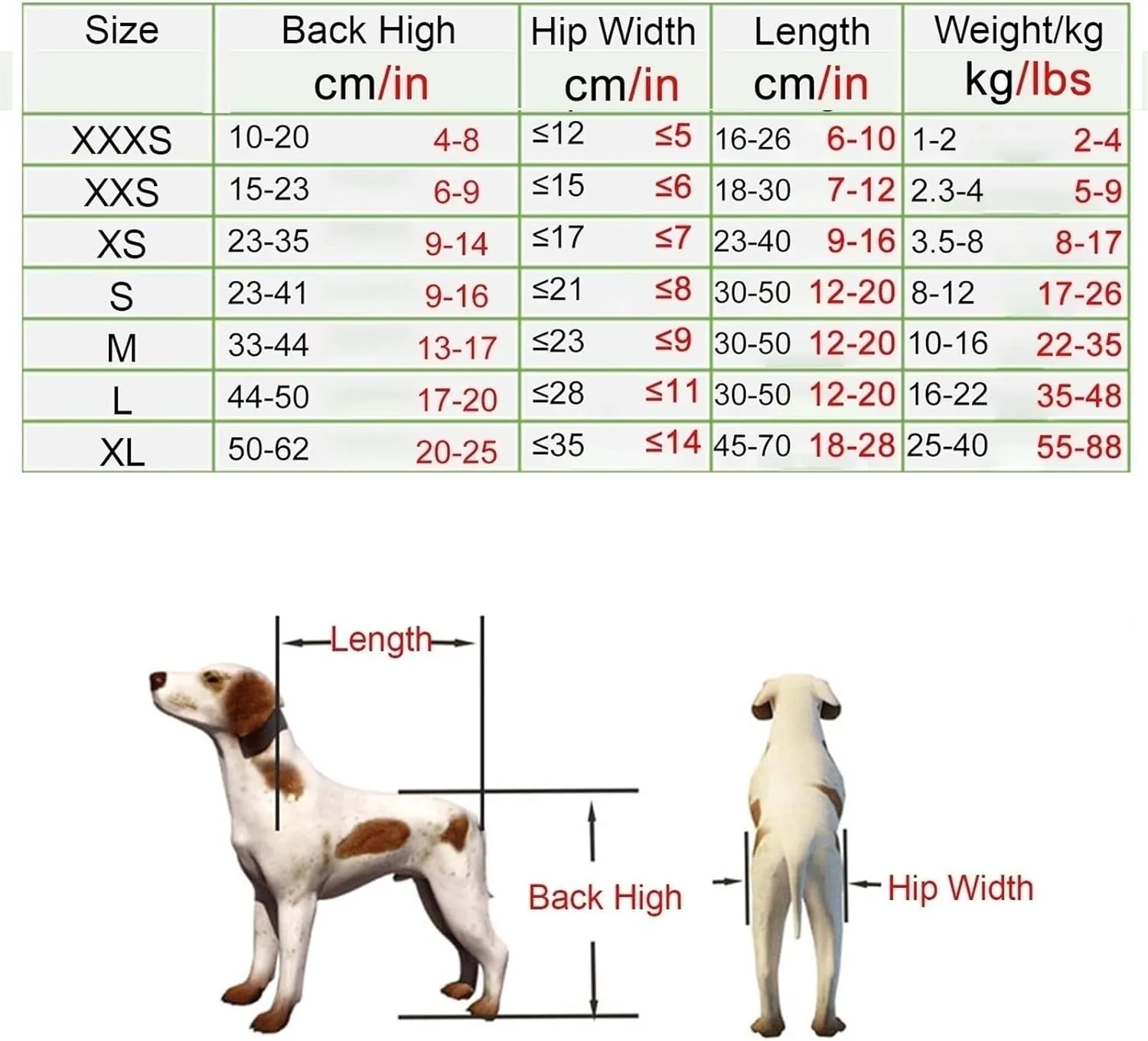 Dog Wheelchair, Mobility Aids for Small Pets Hind Limbs, 2 Wheels Dog Back Brace for Handicap Dogs, Doggie Hind Legs Rehabilitation Assisted Cart with 2m/6.6ft Leash, Aluminum Fixing Frame