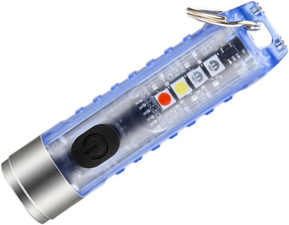 DOITOOL 1 Set Keychain Flashlight Camping Flashlight High Lumens Flashlight Outdoor Lighting Tool Portable