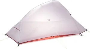 Dome Camping-Tents Windproof Family Tent Double Layer Portable Waterproof Tents for Camping Hiking Outdoor Activities White