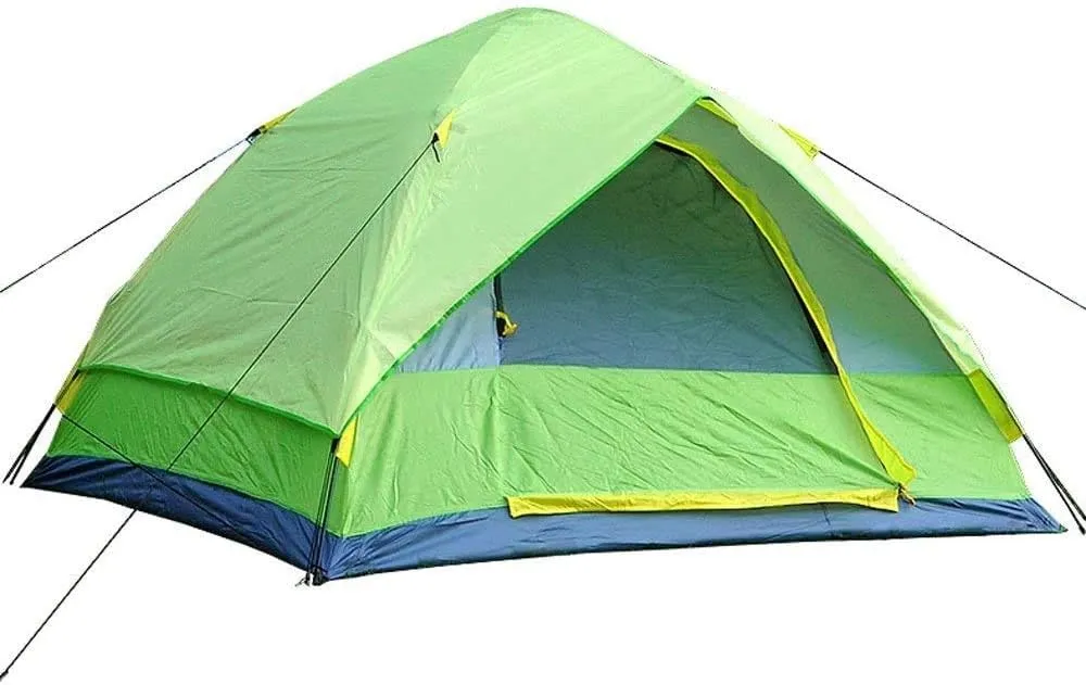 Dome Dome Windproof Family Tent Double Layer Portable Waterproof Tents for Camping Backpacking Hiking Outdoor Music Festivals Green