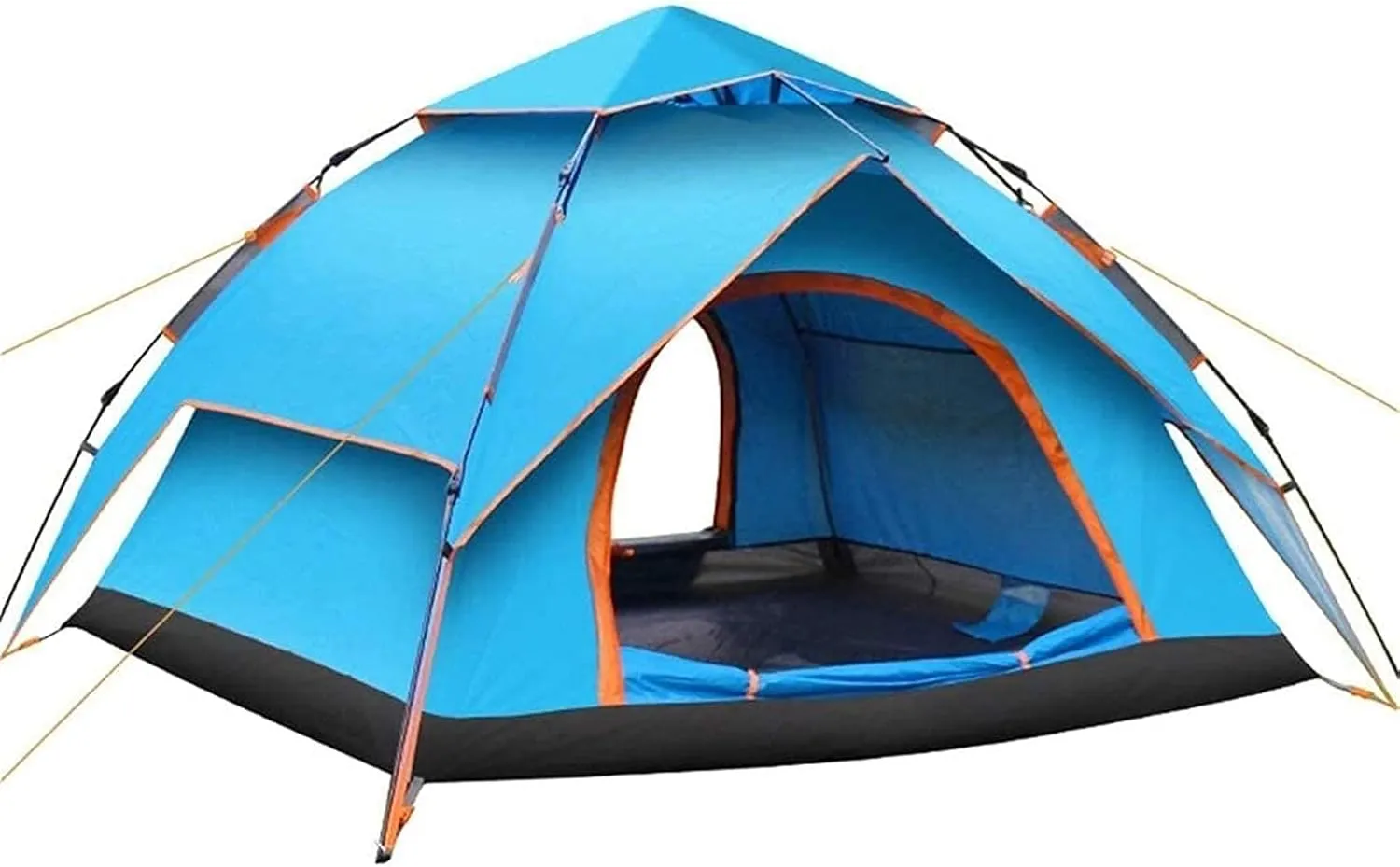 Dome Pop-Up Camping Tent,3-4 Person Automatic Tent,Double Layer Tent,Large Family Tent