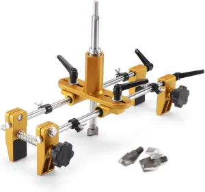 Door Lock Hole Opener Kit Lock Mortiser for Wooden Doors Lock Installation/Change Mortising Machine Mortise Jig with 3 Drill Bits