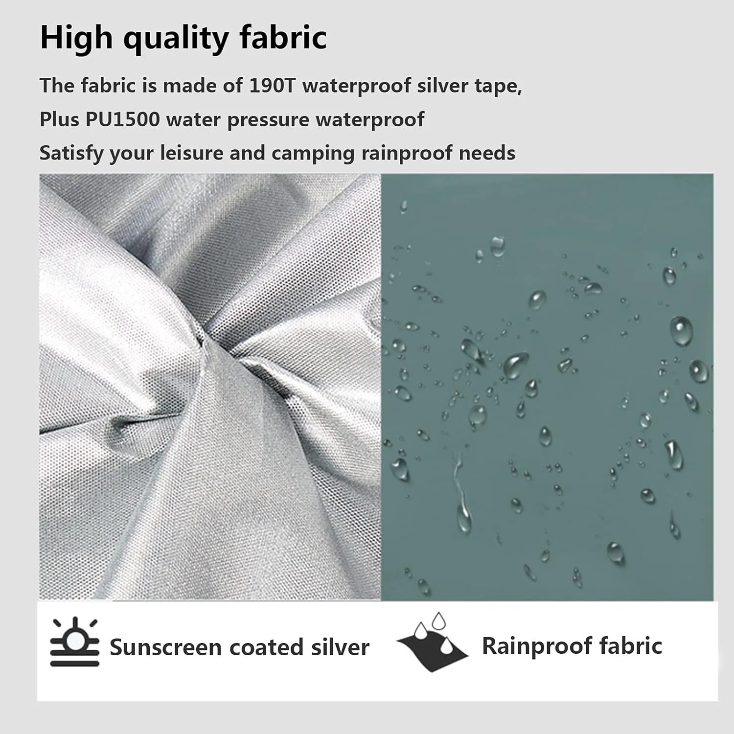Double-Layer Fast Tent,Double-Door Multi-Function Family Picnic Camping Hiking Tent That Accommodate 2-3 People, Rain-Proof Sun-Proof Beach Awning