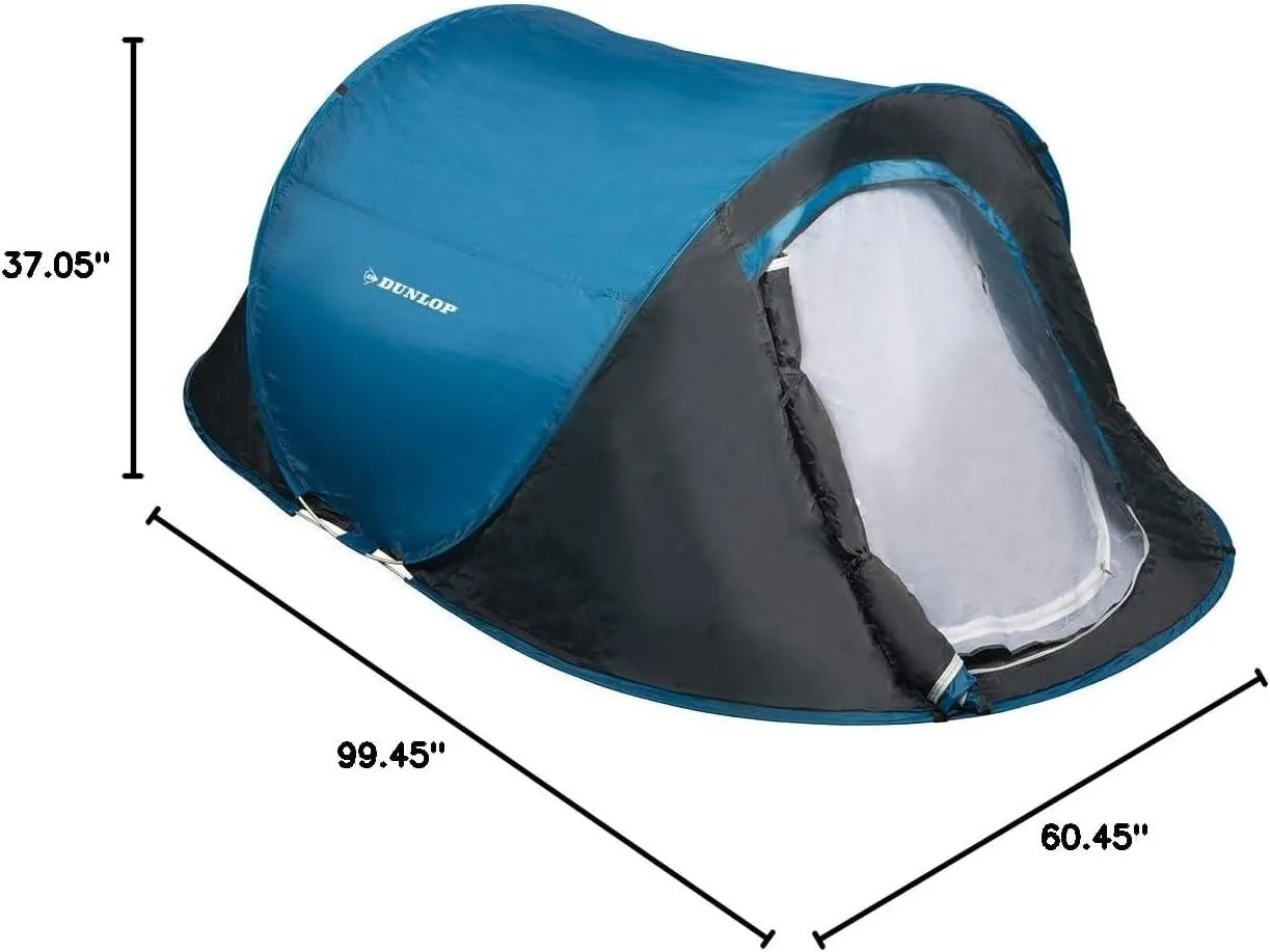 Dunlop Pop-up Tent 1 Person 220 x 120 x 90 cm Blue