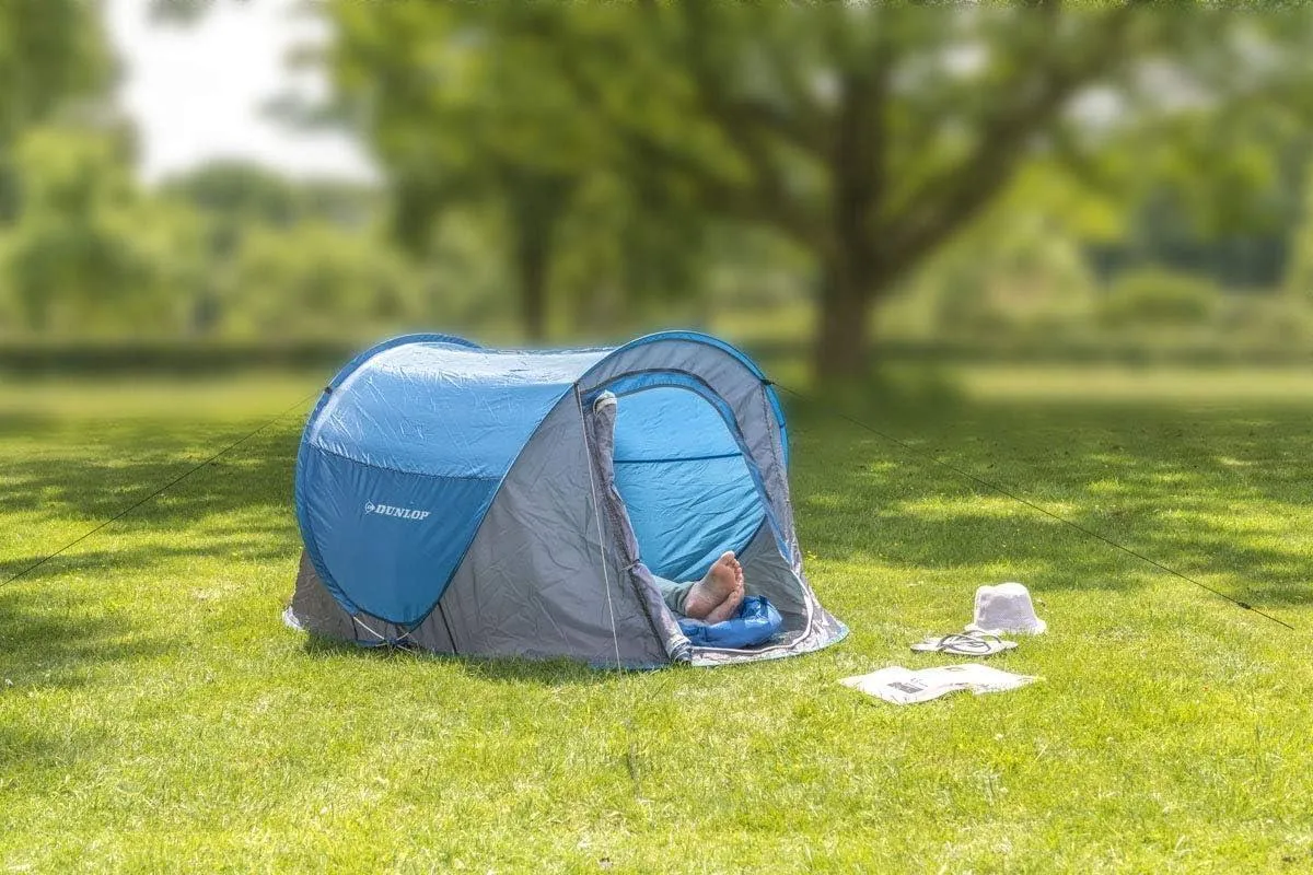 Dunlop Pop-up Tent 1 Person 220 x 120 x 90 cm Blue
