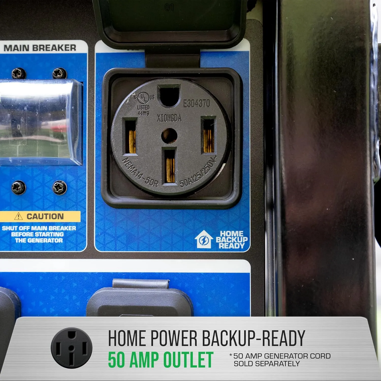 DuroMax XP15000HX 15,000-Watt Dual Fuel Portable Generator - Gas & Propane, Remote Electric Start, Whole Home Power Backup, Transfer Switch Ready, RV & Emergency Ready