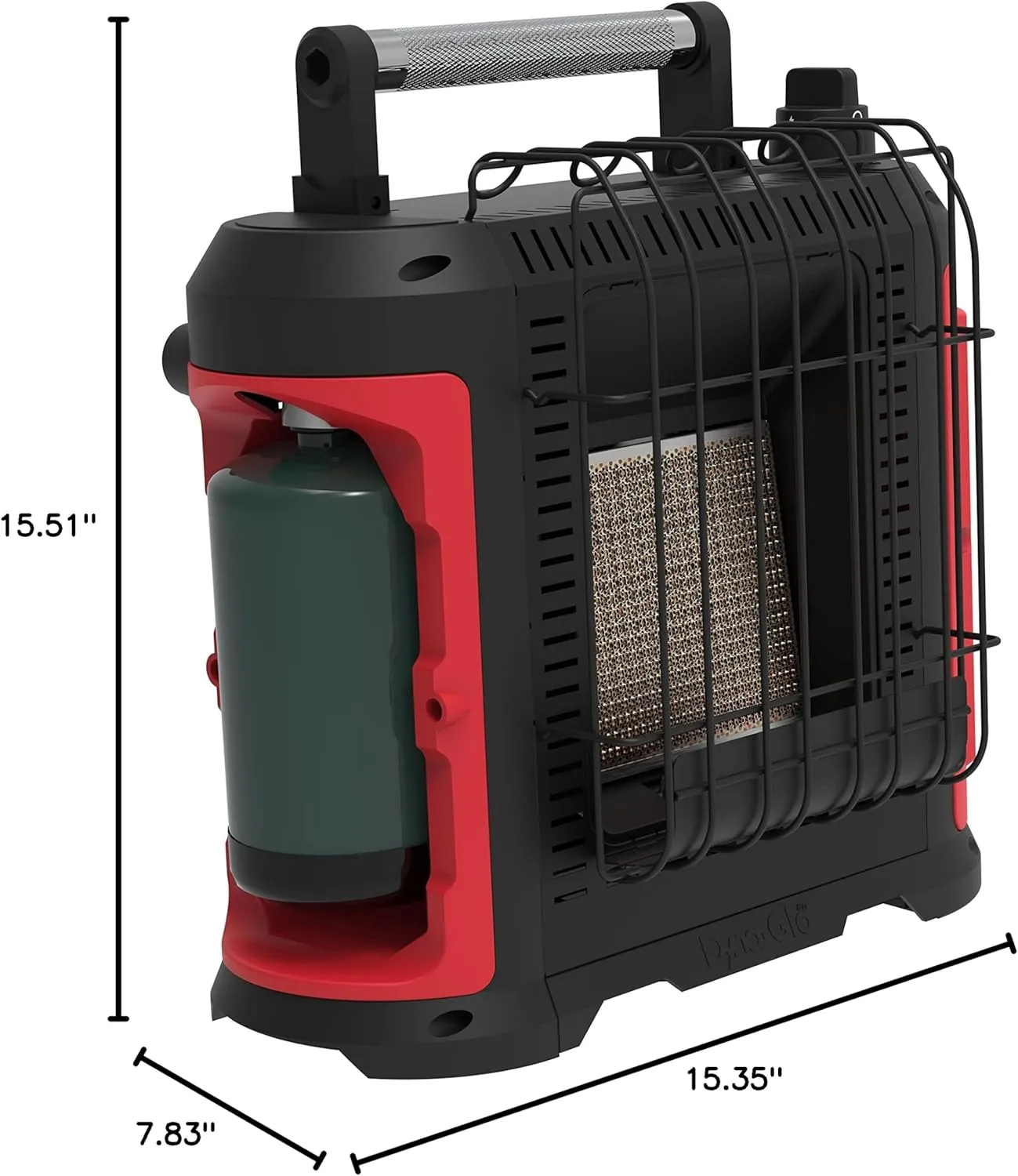 Dyna-Glo 10K BTU Grab N Go Portable Propane Heater - Red