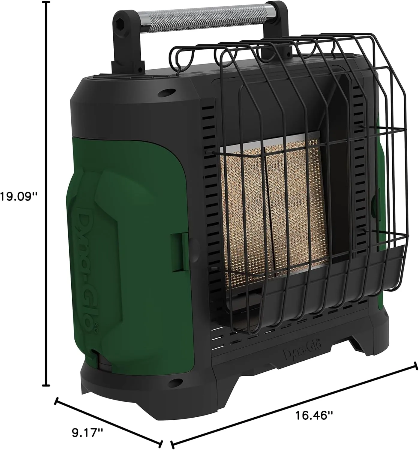 Dyna-Glo 18K BTU Grab N Go XL Portable Propane Heater - Green