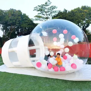 DYNAMI Inflatable Bubble Tent,Commercial Outdoor Clear Dome Camping Bubble Tent with Air Blower,for Outdoor Family Backyard Camping Stargazing (D-3m/10ft)