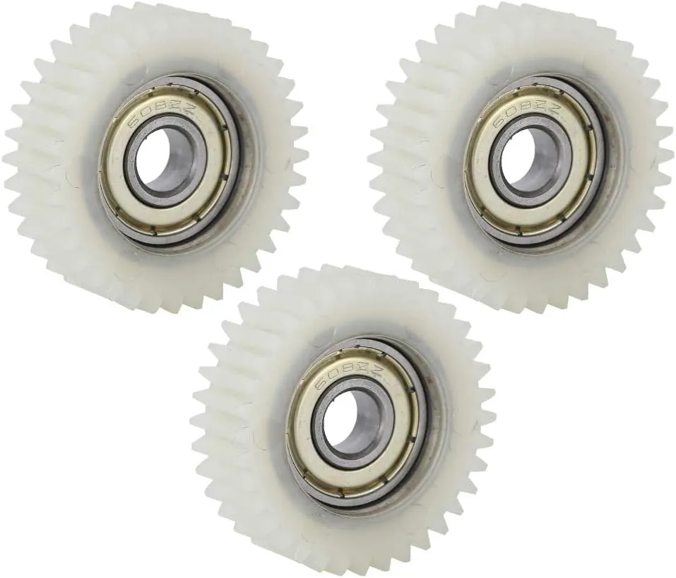 E Bike Motor Gear Clutch Kit, 3PCS 36 Tooth Nylon Professional Electric Vehicle Electrical Bicycle Worm Accessory Steering Clutch Assembly Equipment Tool Fine Workmanship Reduction Replacement Part