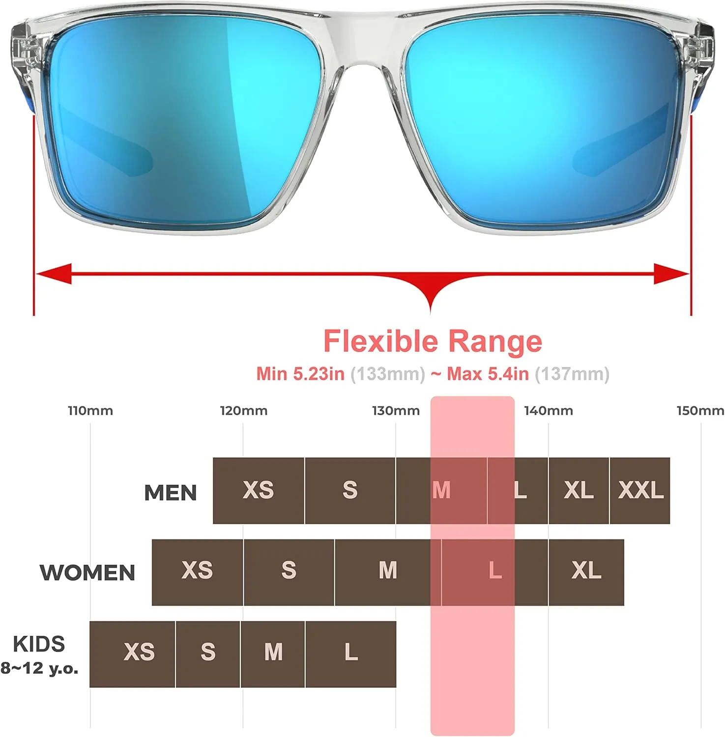 EAZYRUN ER00 HD Polarized Sunglasses for Women Men, Fishing Running Driving Hiking golf Outdoor Sports