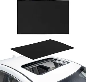 EcoNour Car Sunroof Sunshade Cover 2023 Updated | Car Window Screens for Camping with Sun Glare, UV Rays | Moonroof Cover with Breathable Mesh Sun Shade | Enhanced Magnetic Stripes (38x24 Inches)