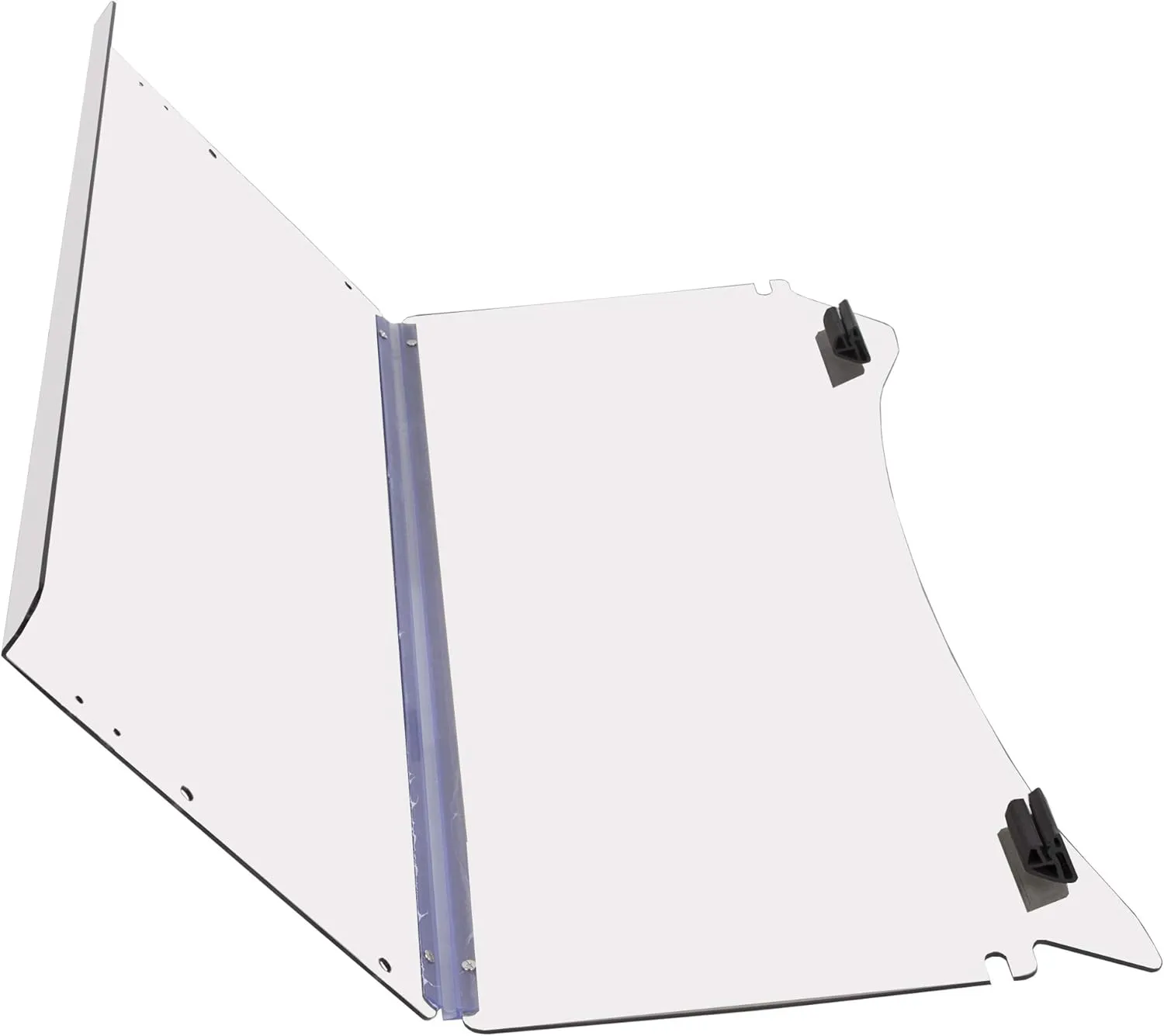 ECOTRIC Clear Windshield Compatible with 2004-UP Club Car Precedent Models Gas or Electric Golf Cart Folding Down Clear Windshield