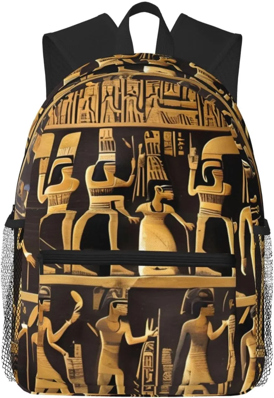 Egypts Hieroglyphics Print Shoulder Bag, Lightweight Shoulder Bag, Travel Bag, Hiking Backpack, Cute Shoulder Bag