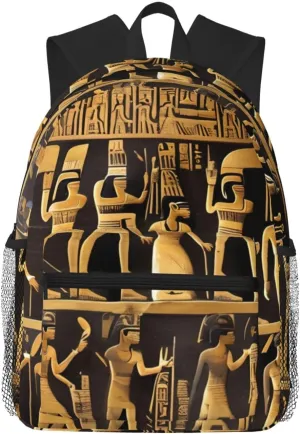 Egypts Hieroglyphics Print Shoulder Bag, Lightweight Shoulder Bag, Travel Bag, Hiking Backpack, Cute Shoulder Bag