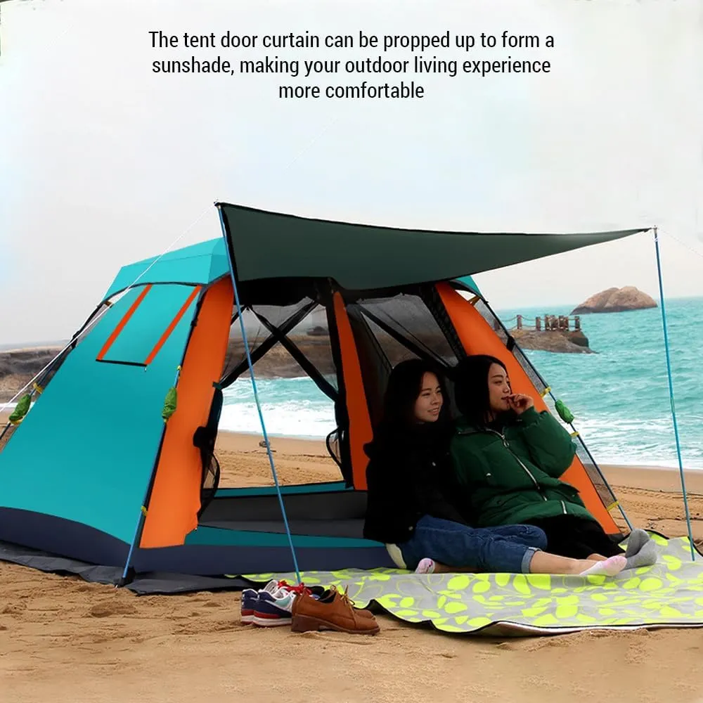 Ejoyous Outdoor Tent for Camping, Outdoor Automatic Quick Open Tent Water Proof Camping Tent 3-4 Person Instant Setup Tent