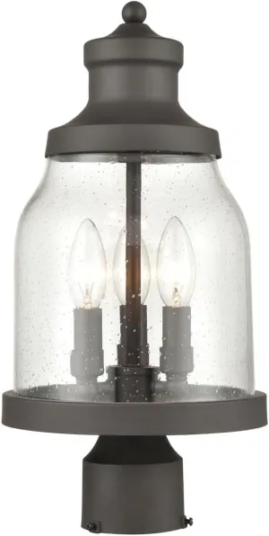 Elk Lighting 45424/3 Post Mount, 11 W X 18L X 11H, Bronze