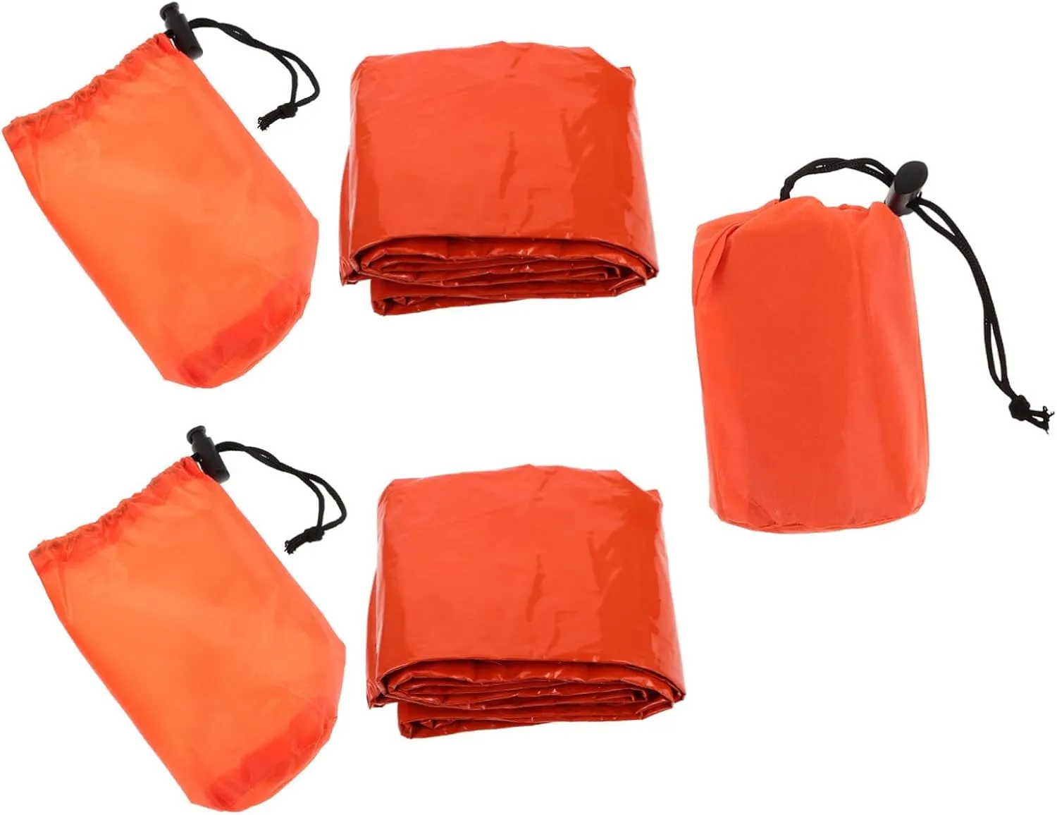 Emergency Bivy Sack 3 Set Thermal Sleeping Bag Portable Outdoor Sleeping Gear Waterproof Camping Emergency Bag