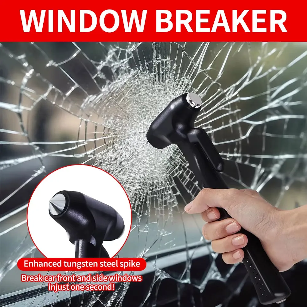 Emergency Car Safety Hammer Glass Window Breaker Cutting Seat Belt Auto Self-Help Escape Portable Survival Tools Accessories