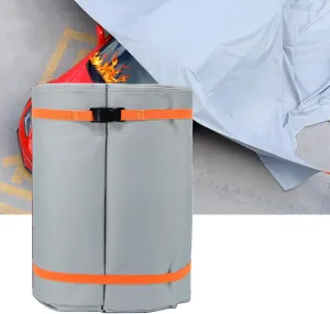 Emergency Fire Blanket for Car, Large Fiberglass Fire Extinguisher Blanket with Carry Bag, Survival Safety for Electric Vehicle/Fuel Automotive Conflagration (19.68 x 26.25 FT)