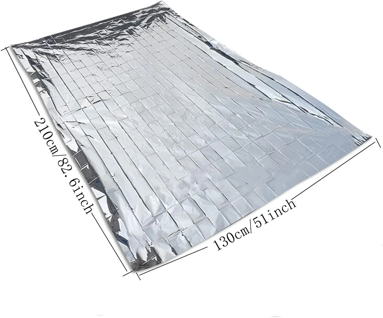 Emergency Mylar Thermal Blankets, Silver Gold Foil Survival Blanket Space Blanket Survival Kit for Outdoors, Camping, Hiking (10)