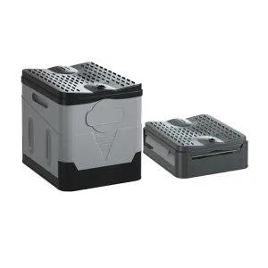 Emergency Plastic Lightweight Toilet Portable Folding Car Toilet Outdoor Grey