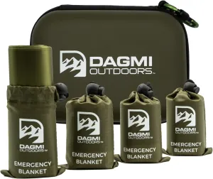 Emergency Survival Blanket 4 Pack Thermal Mylar Foil Space Blankets for Extreme Cold Weather - NASA Designed - Perfect for Camping, Hiking, Car, Warmth - Outdoor Waterproof Gear
