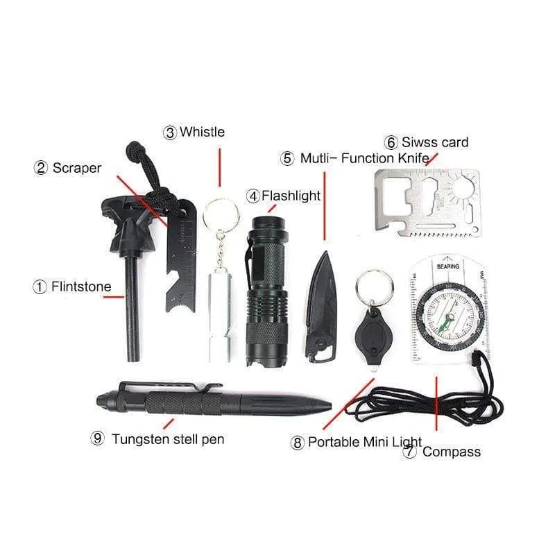 Emergency Survival Kit 10 in 1