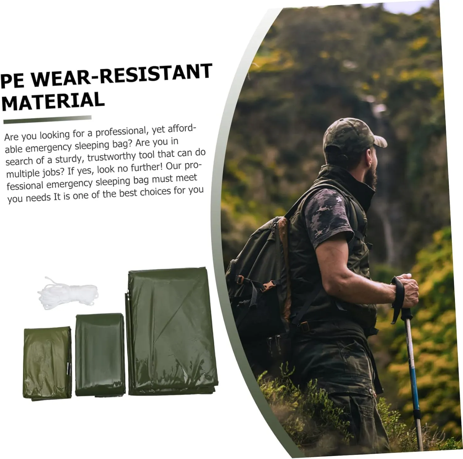Emergency Tent Set Outdoor Camping Tool Camping Tent Sleeping Pouch Emergency Sleeping Sack Travel Tent