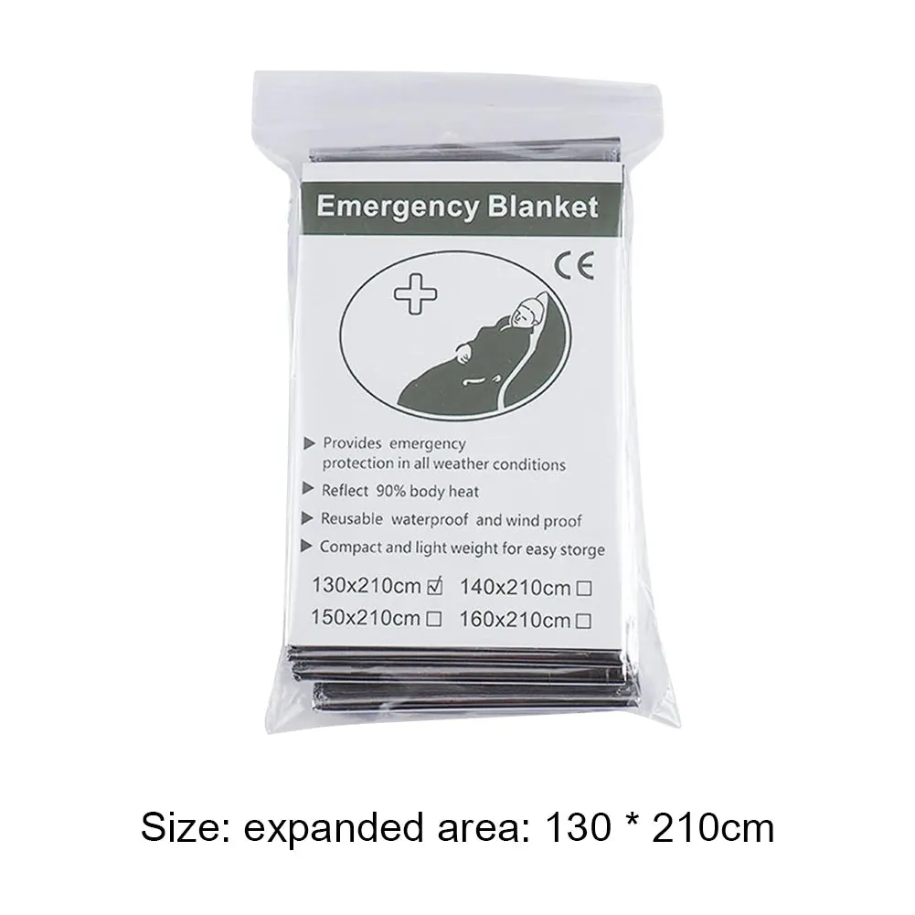 Emergency Thermal Foil Blanket Retains Body Heat