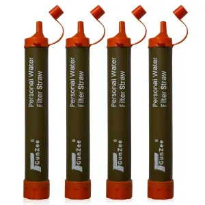 Emergency Water Straw – Portable Water Filter Straw for Survival Gear and Supplies, Camping, Hiking & Backpacking – Lightweight Water Filter Survival Tool for Clean Drinking Water in Any Situation